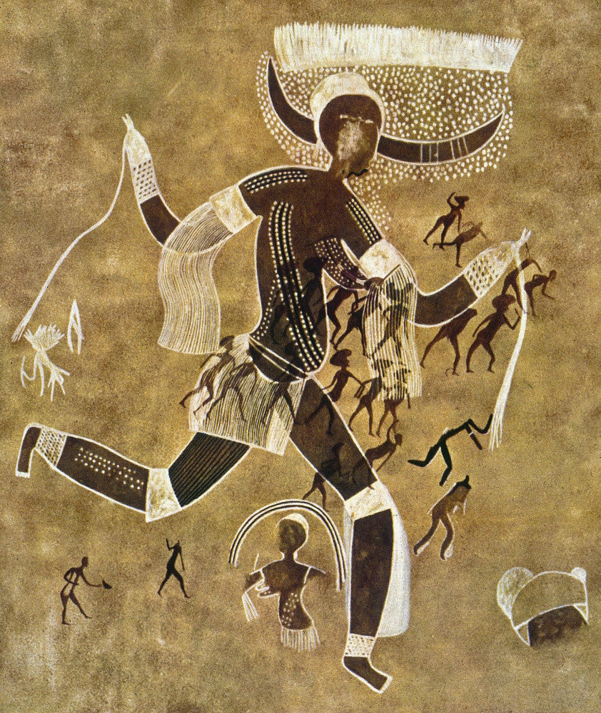 Cave Art: Tassili - Prehistoric Rock Painting Fine Art Print