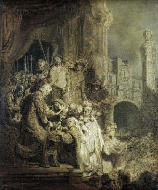 Christ Presented to the People Fine Art Print by Rembrandt Harmensz van Rijn