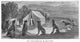 Great Plains Coyotes Line Engraving Fine Art Print by Granger Collection