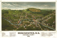 Winchester, N.H. 1887 Fine Art Print - Vintage Poster