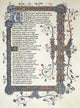 Canterbury Tales Prologue Manuscript Fine Art Print by Granger Collection