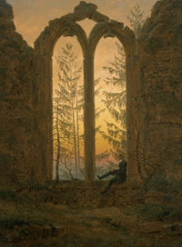 A Dreamer Fine Art Print by Caspar David Friedrich - Hermitage Museum