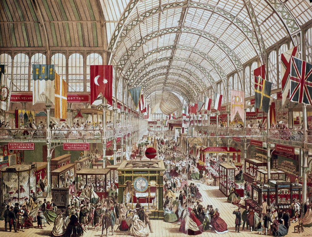Crystal Palace 1851 Interior View Fine Art Print by Granger Collection