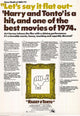 Harry and Tonto Movie Poster Print (27x40) - Perfect for Home or Office