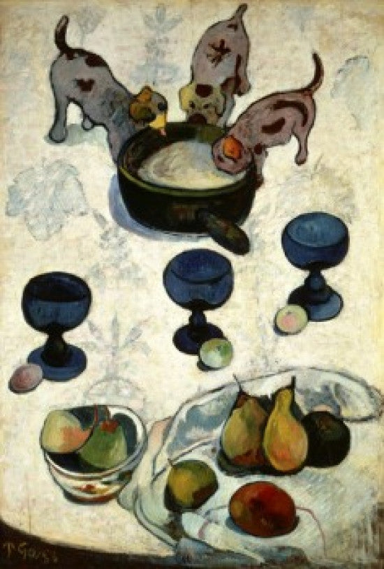 Still Life with Three Dogs Fine Art Print, 1888 by Paul Gauguin