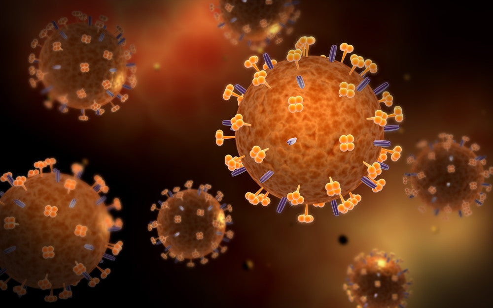 Conceptual Influenza Virus Fine Art Print - Flu Virus Poster