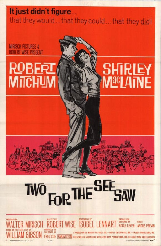 Two for the Seesaw Movie Poster (11x17) - Perfect for Home or Office