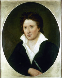 Percy Bysshe Shelley Oil on Canvas Art Print by Amelia Curran