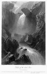 Devil's Glen Waterfall Fine Art Print - County Wicklow, Ireland