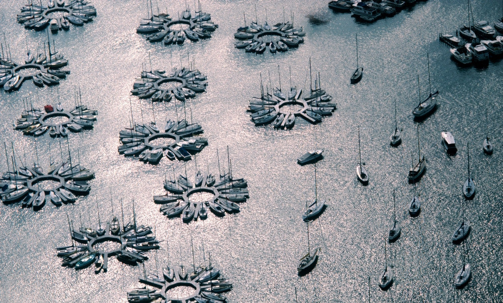 Aerial View of Belmont Harbor, Chicago Fine Art Print by Panoramic Images