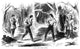 Knife Duel Fine Art Print - 1865 Line Engraving