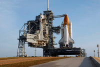 Space Shuttle Discovery Launch Pad Fine Art Print by Stocktrek Images