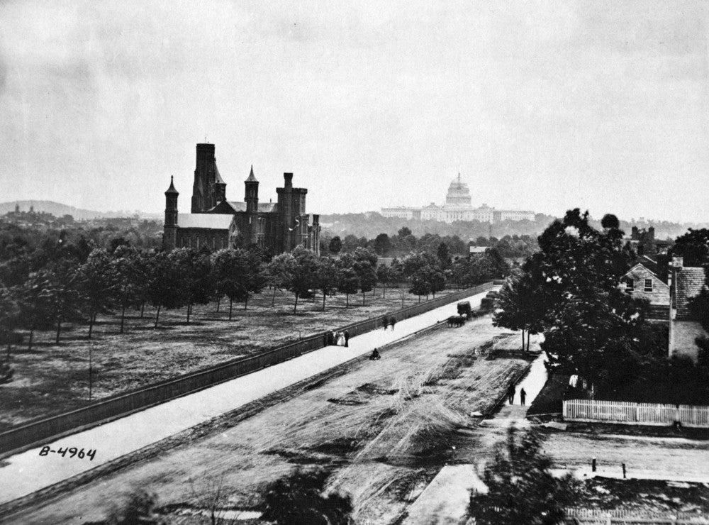 Smithsonian Building Print - Historic 1863 View by Mathew Brady