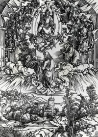 St. John Before God and Elders Fine Art Print by Albrecht Durer