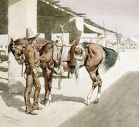 A Rural Guard-Mexico Fine Art Print by Frederic Remington