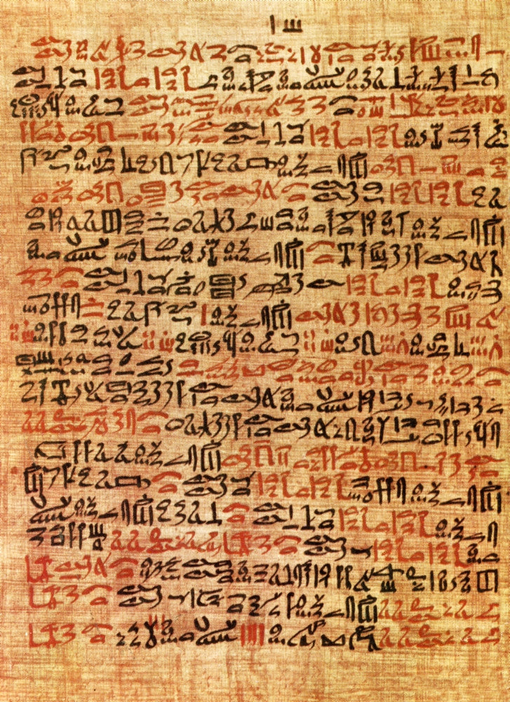 Ancient Egypt Ebers Medical Papyrus 1550 BC Fine Art Print by Science Source