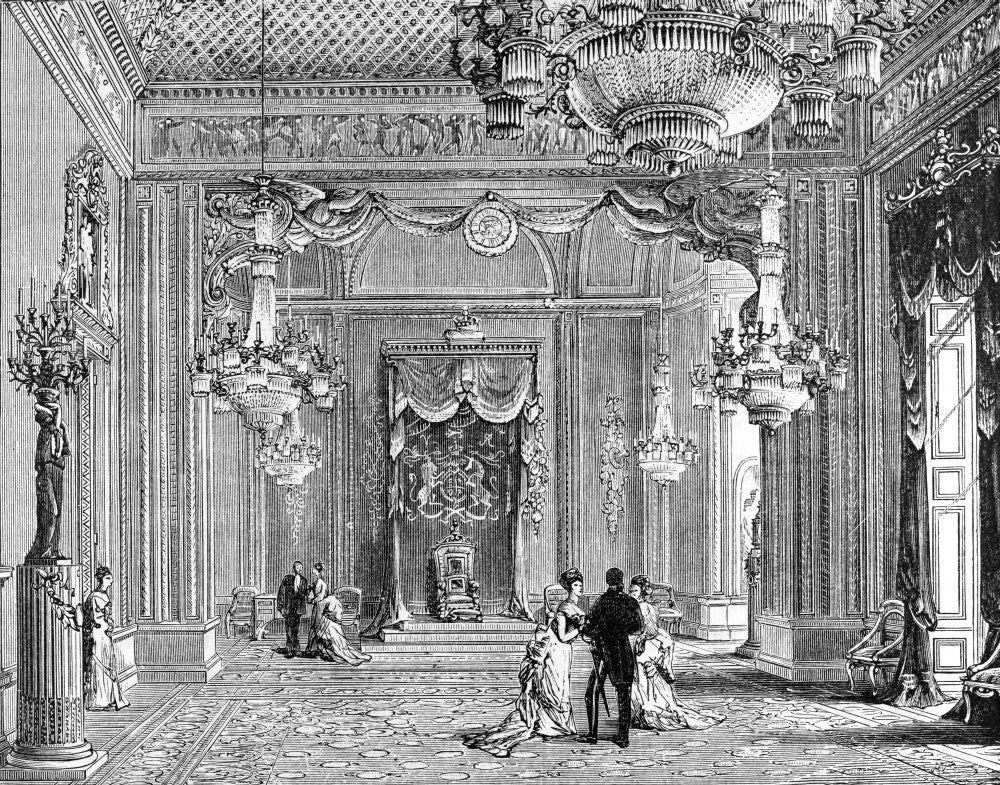 The Life and Times of Queen Victoria 1901 - Throne Room Poster Print by John Short