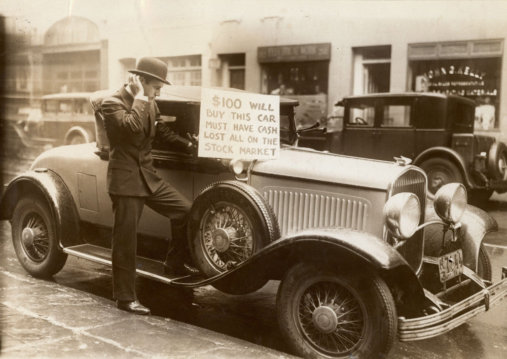 Wall Street Crash 1929 Fine Art Print - Walter Thornton's Roadster