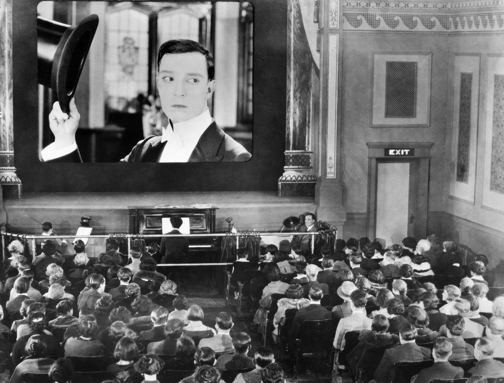 Movie Theater Interior Print, 1925 - Buster Keaton Film Scene