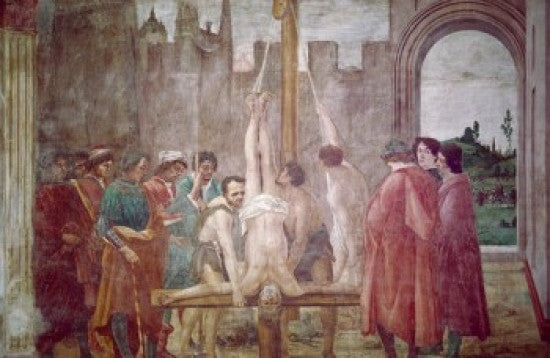 Crucifixion of St. Peter Fine Art Print by Masaccio