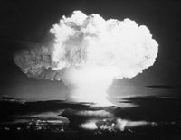 Mushroom Cloud Atomic Bomb Explosion Fine Art Print