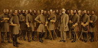 General Robert E. Lee with His Generals Group Portrait Fine Art Print