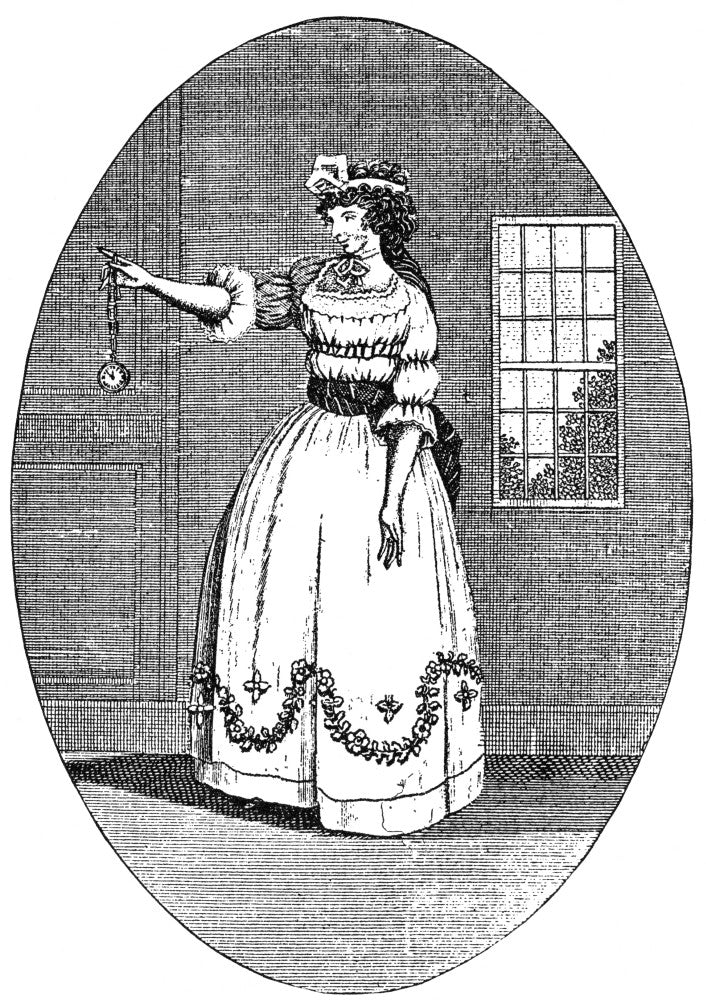 Early American Actress: Line Engraving of Mrs. Lewis Hallam, Jr. by Cornelius Tiebout