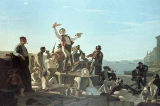 The Jolly Flatboatman Fine Art Print by George Caleb Bingham