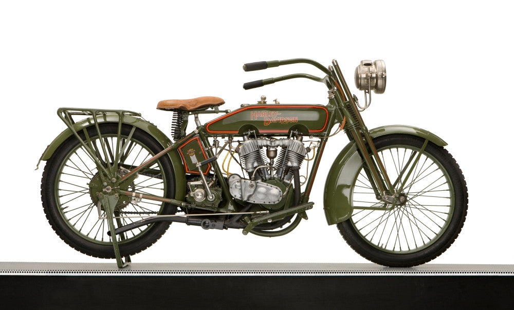 1919 Harley Davidson Motorcycle Fine Art Print - Multiple Sizes