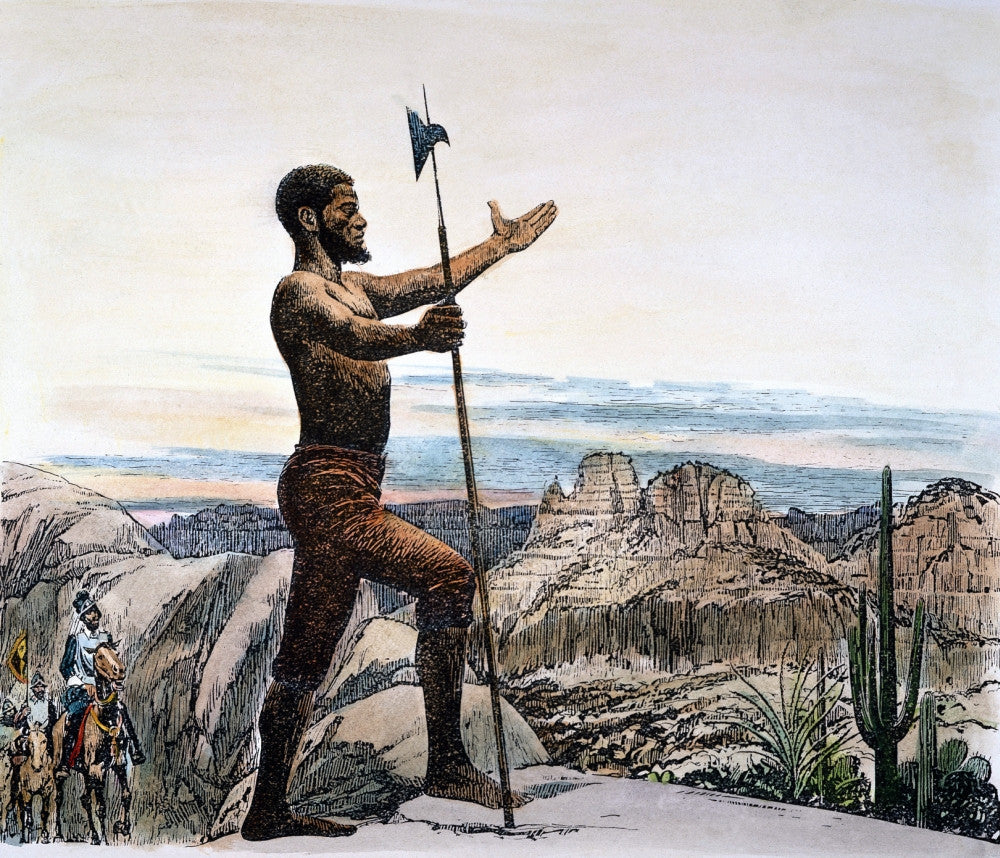 Estevanico Exploration Drawing Fine Art Print by Granger Collection
