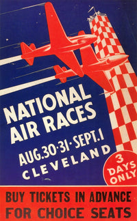 1947 National Air Race Poster Print by Granger Collection