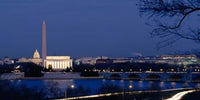 Washington DC Landmark Poster Print Featuring Iconic Monuments by Panoramic Images