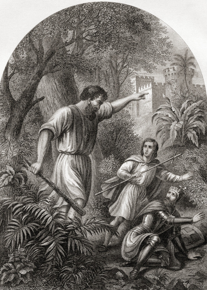Giant Despair Discovers Christian and Hopeful Art Print by Ken Welsh
