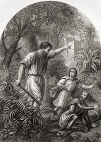Giant Despair Discovers Christian and Hopeful Art Print by Ken Welsh