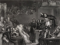 Knox Preaching Before the Lords of the Congregation Fine Art Print