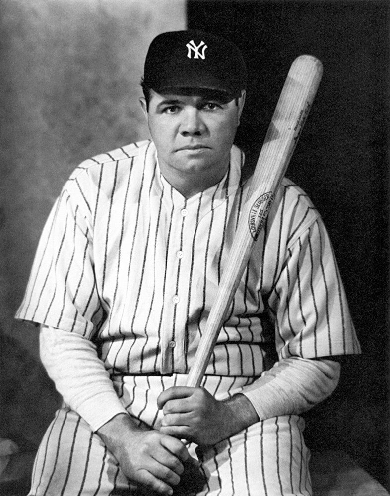 Babe Ruth Fine Art Print - Iconic 1920s Photo by Nickolas Muray