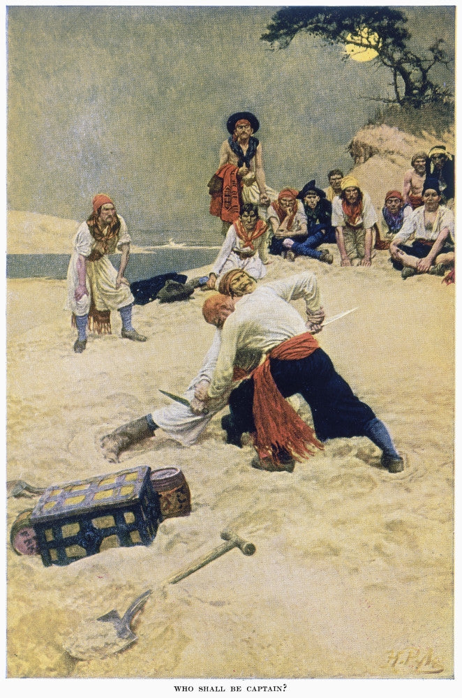 Howard Pyle's 'Who Shall Be Captain?' Fine Art Print | Posterazzi