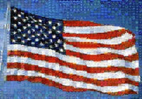 American Flag Photo Print by Panoramic Images (18x12)