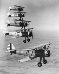 WWII Boeing Military Trainer Planes Fine Art Print by Granger Collection