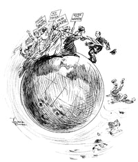 Women’s Suffrage Cartoon - 'Make Way!' by Laura Foster (1912) | Granger Collection