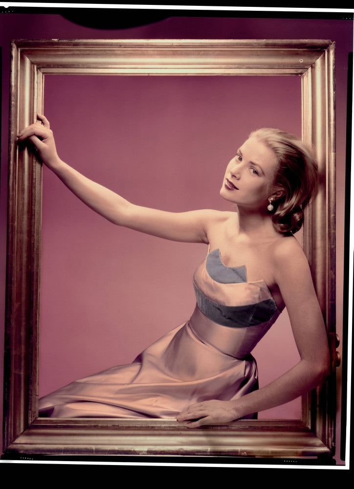 Grace Kelly - Sitting in Frame Photo Print by Dark Art Portal