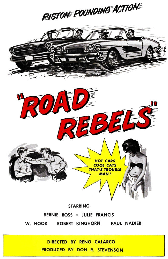 Road Rebels Movie Poster Art Print - 1964 Masterprint