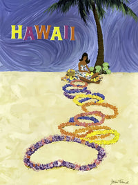 Hawaiian Islands Travel Poster Print by John Fernie