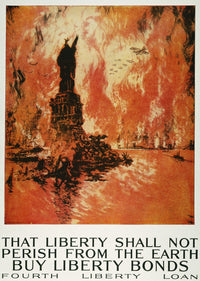 That Liberty Shall Not Perish - WWI Poster Print by Joseph Pennell