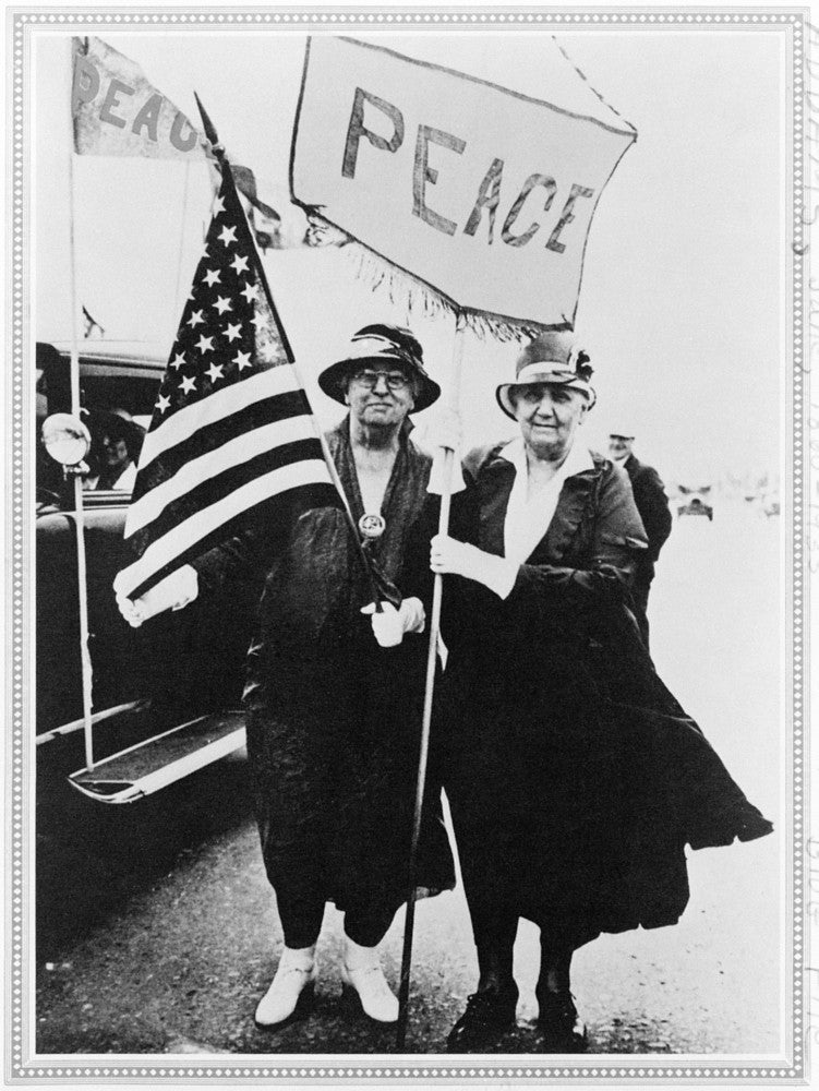 Jane Addams and Mary McDowell Peace Rally Fine Art Print