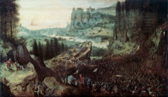 The Suicide of Saul Fine Art Print by Pieter Bruegel the Elder