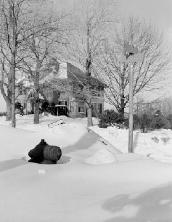 Fire Hydrant Buried in Snow Fine Art Print | Posterazzi