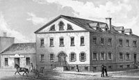 New York House Lithograph Print by George Hayward - 1840
