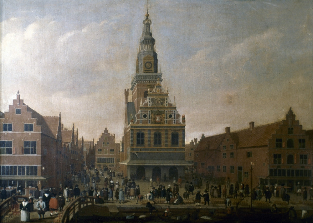 Holland Cheese Market 18th Century Fine Art Print | Posterazzi