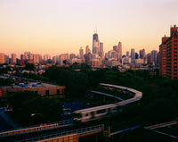 Elevated Train in Downtown Chicago Fine Art Print
